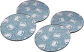 CGB Giftware Set of 4 HARBOUR GLASS Coasters