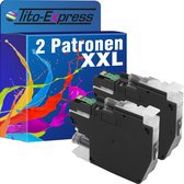 PlatinumSerie 2x cartridge alternatief voor Brother LC-3217 Black