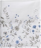 Siretessile Tafelkleed 140 X 240 Cm Katoen Wit/blauw