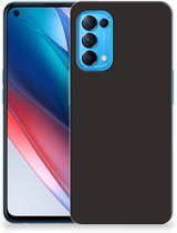 Oppo Find X3 Lite hoesje zwart siliconen case hoes cover hoesjes