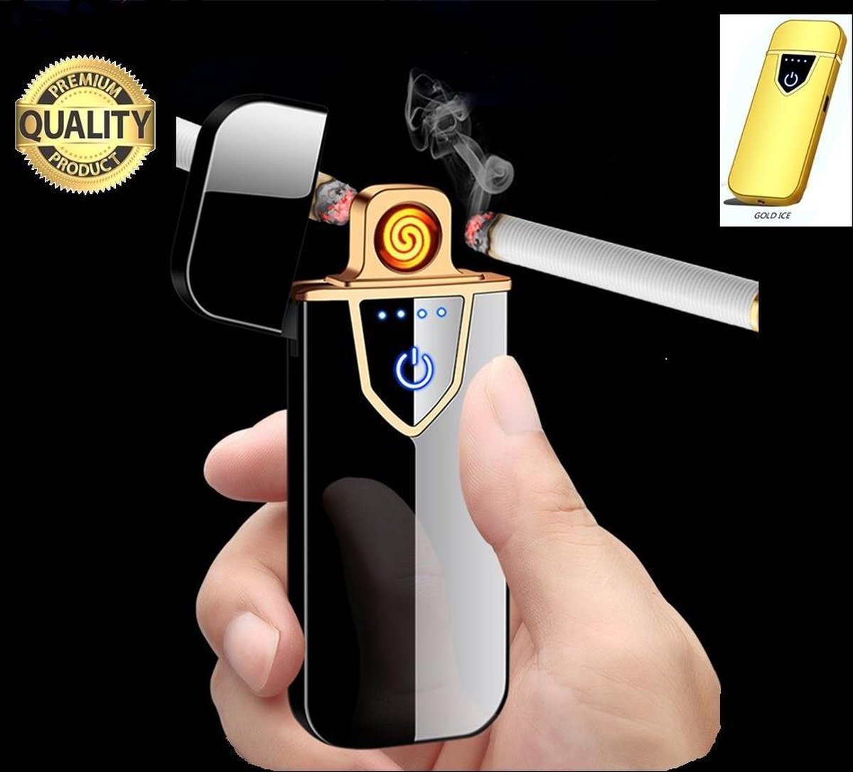 Plasma aansteker - Touch Screen Lighter elektrisch - Oplaadbare aansteker -  Aansteker... | bol.com