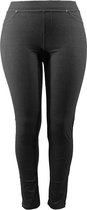 DAMES JEANS LEGGING - TREGGING - SLIM FIT - HIGH WAIST - ZWART - MAAT M/L (38-40)