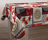 Tafelkleed anti-vlek Patchwork rouge 240 x 150 cm Tafellaken - Decoratieve Tafel Accessoires - Woonkamer Decoratie - Bonne et Plus®