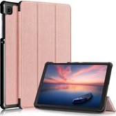 Étui à rabat à trois volets Samsung Galaxy Tab A7 Lite Cover Rose Or