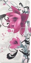 Samsung Galaxy S21 FE Hoesje Portemonnee Bloemen Print