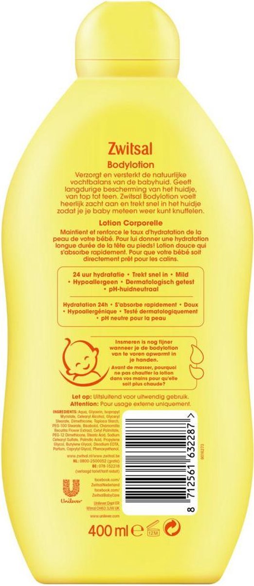 Zwitsal Bodylotion Baby Voordeelverpakking - 6 stuks — afbeelding 5