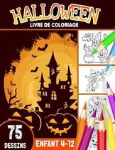 Halloween livre de coloriage enfant 4-12