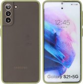 BestCases -  Samsung Galaxy S21 Plus Hoesje - Samsung Galaxy S21 Plus Hard Case Telefoonhoesje - Samsung Galaxy S21 Plus Backcover - Groen