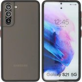 BestCases -  Samsung Galaxy S21 Hoesje - Samsung Galaxy S21 Hard Case Telefoonhoesje - Samsung Galaxy S21 Backcover - Zwart