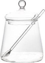 Cosy en Trendy Potje - Transparant - D8.5xh14.5cm - Glas - (set van 2) en Yourkitchen E-kookboek