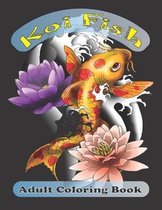 koi fish adult coloring book