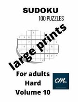 Hard sudoku puzzle book for adults Volume 10