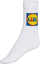 1 paar LIDL Sokken 35-38 Zomer Festival fan collectie witte sokken sportsokken