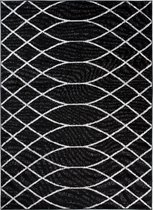 Tapiso Bali PP Vloerkleed Tapijt Antraciet Modern Laagpolig Maat- 250x350
