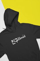 Chinguzoned Zwart T-Shirt - Korea Kdrama Kpop Hangul Grappig Funny Friendzone - Maat XS