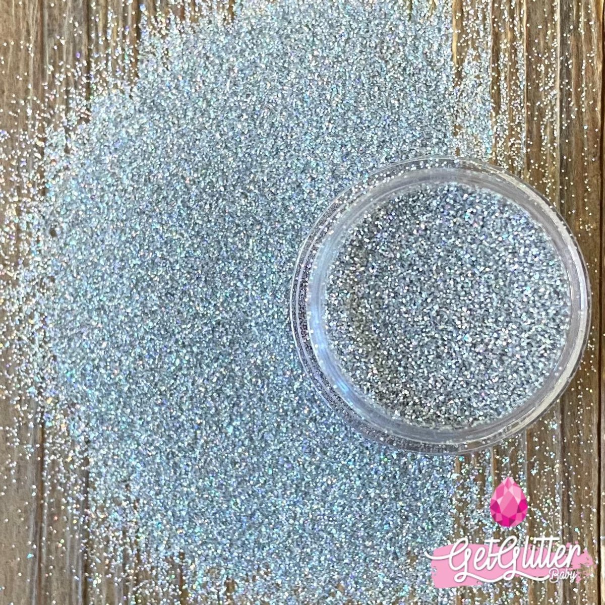 GetGlitterBaby® - Zilveren Fijne Poeder Biologische / Biologisch Milieuvriendelijke afbreekbare Festival Glitters voor Lichaam en Gezicht Jewels / Vegan Bio Biodegradable Face Body Glitter Glue - Zilver + Huid Lijm — cadeau in Verzorging - foto 2