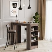 Rich Interiors® - Bartafel Madrid - Statafel - Werktafel - Computertafel - Industrieel - Hout - MDF