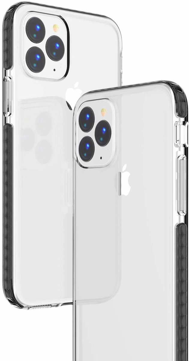 iPhone 11 Pro Anti Shock Hoesje - Zwart En Transparant - van Bixb