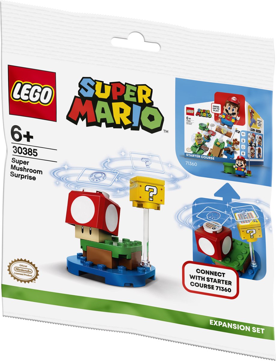 LEGO Super Mario Super Mushroom-verrassing uitbreidingsset – 30385 | bol