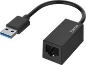 Hama Netwerk-adapter, USB-stekker - LAN/Ethernet-aansluiting, Gigabit-ethernet