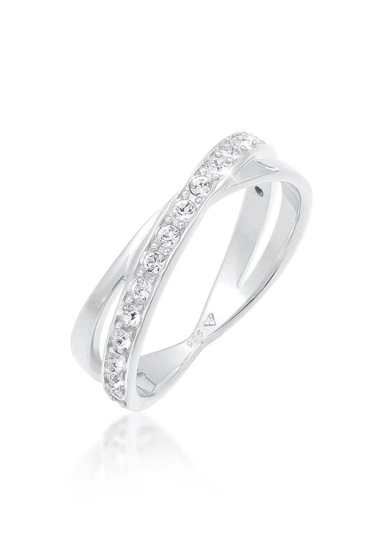 Elli Women's Lady Ring 925 Silver 17 Crystal 56 Zilver 32020150