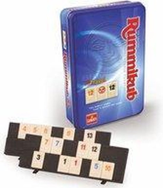 Afbeelding van het spel Rummikub in blik - Reiseditie