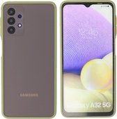BestCases -  Samsung Galaxy A32 5G Hoesje - Samsung Galaxy A32 5G Hard Case Telefoonhoesje - Samsung Galaxy A32 5G Backcover - Groen
