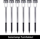 Solar lamp | Tuinfakkel | Led Verlichting | RVS | Tuinlampen | Tuinverlichting | Zonne-energie