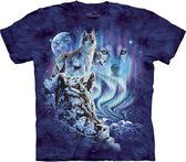 T-Shirt Mountain Artwear Find 10 Wolves - L