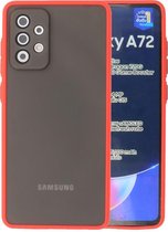 Wicked Narwal | Kleurcombinatie Hard Case voor Samsung Samsung Galaxy A72 5G Rood
