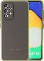 Wicked Narwal | Kleurcombinatie Hard Case voor Samsung Samsung Galaxy A52 5G Groen