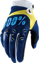 100% Airmatic fietshandschoenen geel/blauw Maat S