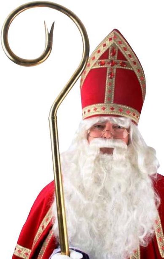 Sinterklaasstaf luxe 2 delig messing eendebek. | bol.com