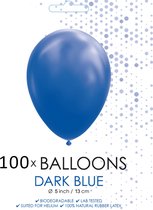 Ballons 5 pouces bleu foncé 100 pièces.