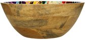 Grote houten schaal Bowl Street Art Multi 12x30x30cm