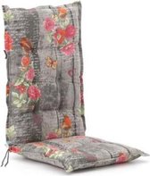 Madison Tuinstoelkussen hoge rug 50x123 cm Marijke antraciet