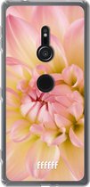 6F hoesje - geschikt voor Sony Xperia XZ2 -  Transparant TPU Case - Pink Petals #ffffff