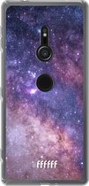 6F hoesje - geschikt voor Sony Xperia XZ2 -  Transparant TPU Case - Galaxy Stars #ffffff