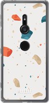 6F hoesje - geschikt voor Sony Xperia XZ2 -  Transparant TPU Case - Terrazzo N°3 #ffffff