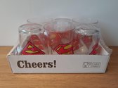 Superman limonade glazen 6 stuks