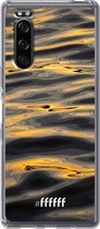 Sony Xperia 5 II Hoesje Transparant TPU Case - Water Waves #ffffff
