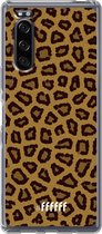 Sony Xperia 5 II Hoesje Transparant TPU Case - Leopard Print #ffffff