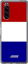 Sony Xperia 5 II Hoesje Transparant TPU Case - Nederlandse vlag #ffffff