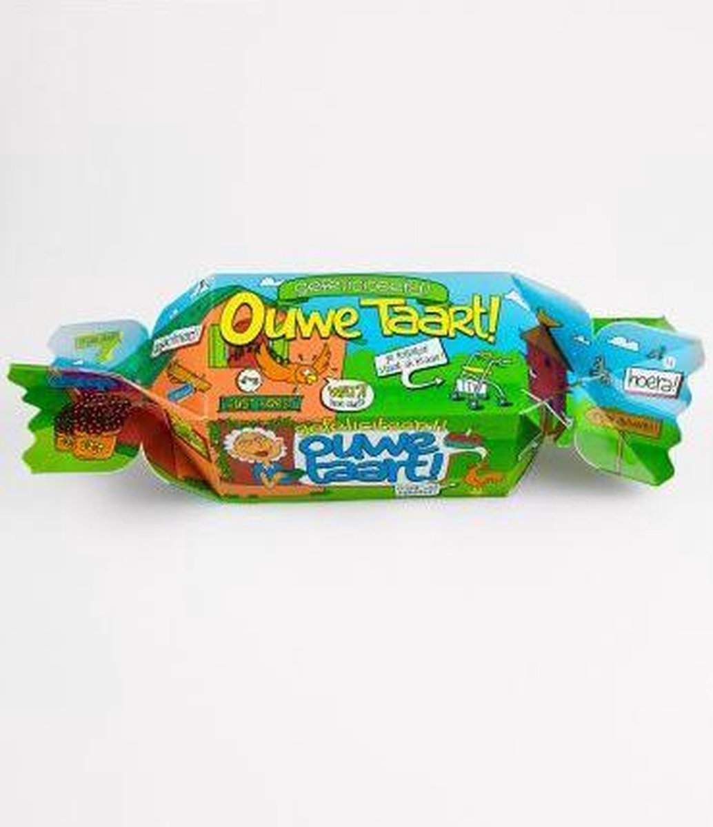 Snoeptoffee - Ouwe Taart - Gevuld met luxe verpakte toffees - In cadeauverpakking met gekleurd lint