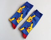 Pickachu sokken - unisex - one size - blauw - Pokemon