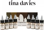 Perma Blend Tina Davies' I Love Ink Eyebrow Collectie | Complete Set met 8 Flessen (15ml) + Kleuren Indexkaart | Made in USA | Tattoo Inkt | Premium Permanent Makeup Cosmetic Pigments