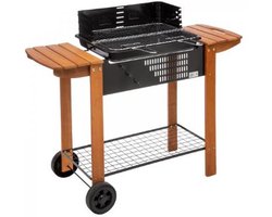 bbq houtskool clorinda / trolley, zwart