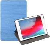 Boomstructuur horizontale flip lederen hoes voor iPad Mini 2019, met houder en slaap- / wekfunctie (babyblauw)