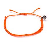 Oranje Armband Heren - Chibuntu® - Strings armbanden collectie - Mannen - Armband (sieraad) - One-size-fits-all