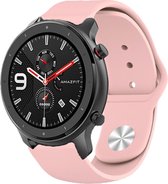 Siliconen Smartwatch bandje - Geschikt voor  Xiaomi Amazfit GTR sport band - roze - 47mm - Horlogeband / Polsband / Armband